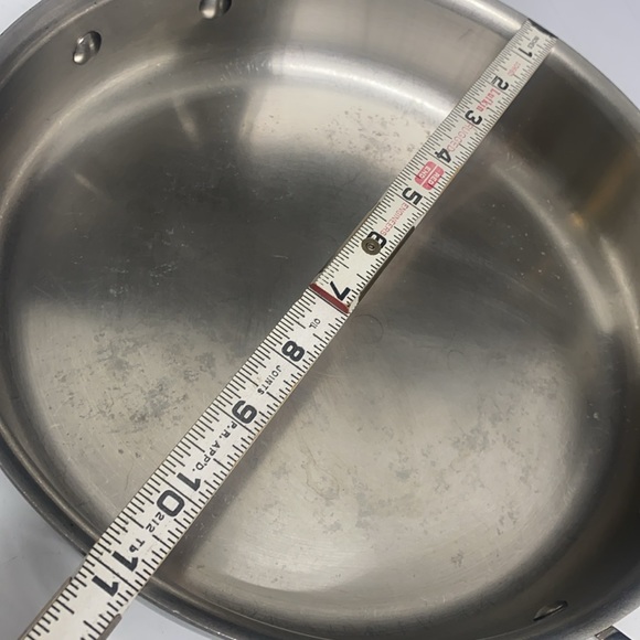 All Clad D3® Stainless Steel Saute Pan with Lid - Picture 7 of 17